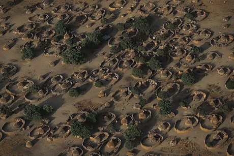 Деревня возле озера Чад. Республика Чад