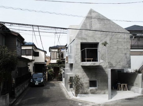 Бетонный дом в Японии 5