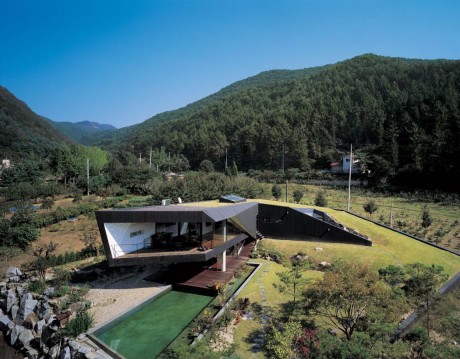 Дом-холм в Корее