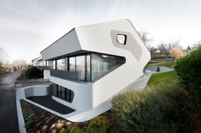 Дом необычной формы в Германии