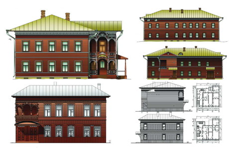 Раздел Проекты. Бронзовый диплом. Реставрация жилых домов - памятников деревянного зодчества исторической части Вологды. Вологодский государственный технический университет. 