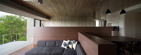 Бетонный дом в стиле минимализм в Японии