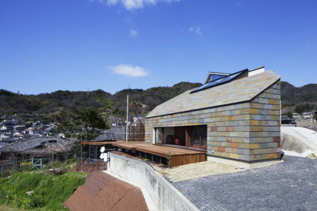 Дом на холме в Японии