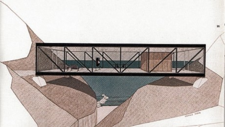 Проект виллы Bridge House. Крег Эльвуд (Craig Ellwood). Калифорния, США. 1960-е.