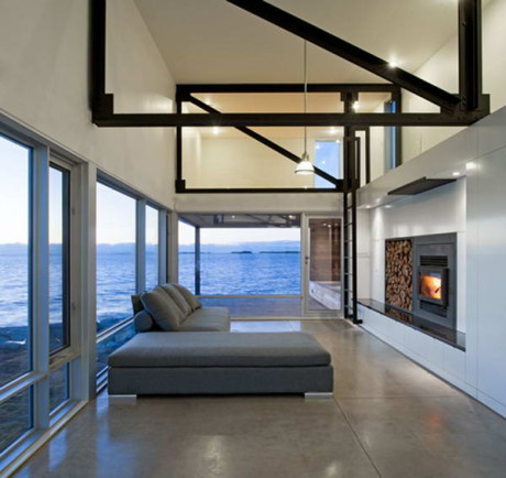 Дом Каменный закат (Sunset Rock House) в Канаде от MacKay-Lyons Sweetapple Architects.