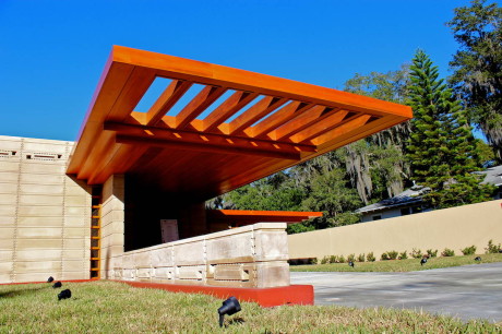 Дом Усониан (Usonian House) в США от Фрэнка Ллойда Райта (Frank Lloyd Wright).