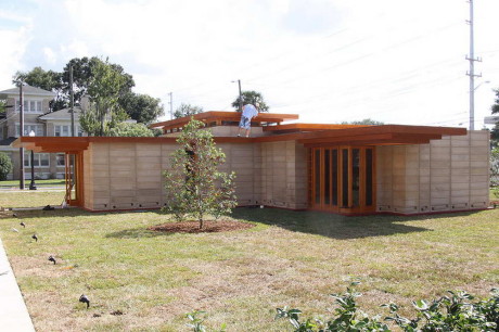 Дом Усониан (Usonian House) в США от Фрэнка Ллойда Райта (Frank Lloyd Wright).