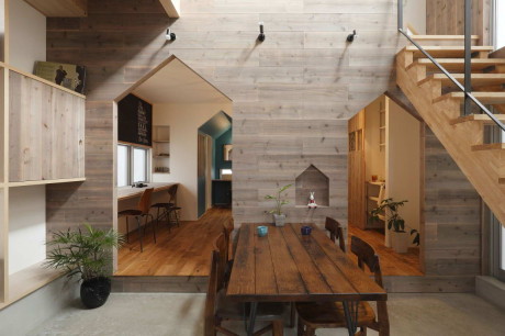 Интерьер современного дома в Японии