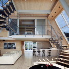 Реконструкция дом (A-Frame Rethink) в США от Bromley Caldari Architects.