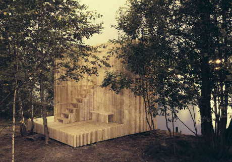 Деревянный павильон в Норвегии