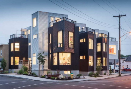 6 домов в Хинтонберге (6 Houses in Hintonburg) в Канаде от Colizza Bruni Architecture.