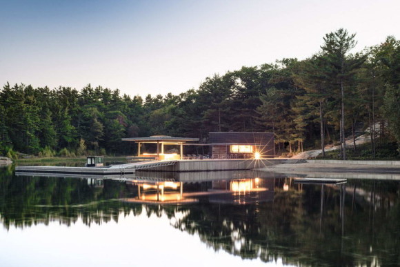Современный эллинг (Modern Boathouse) в Канаде от Weiss Architecture and Urbanism.