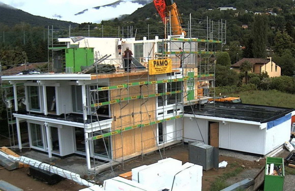 Costruzione di una casa HUF HAUS in legno a Magliaso 10