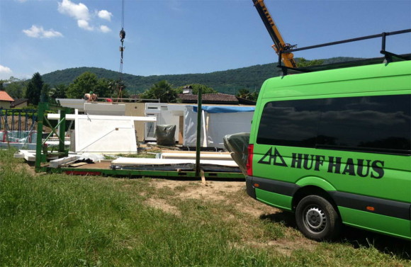 Costruzione di una casa HUF HAUS in legno a Magliaso 2