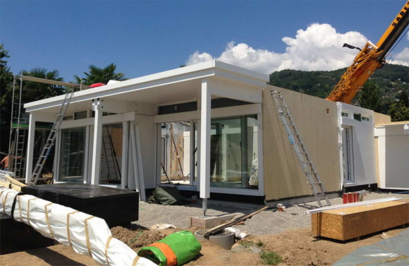 Costruzione di una casa HUF HAUS in legno a Magliaso 3