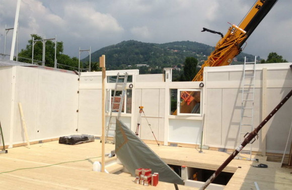 Costruzione di una casa HUF HAUS in legno a Magliaso 4