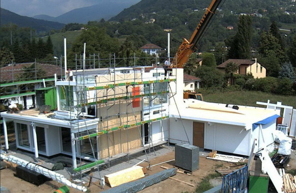 Costruzione di una casa HUF HAUS in legno a Magliaso 8