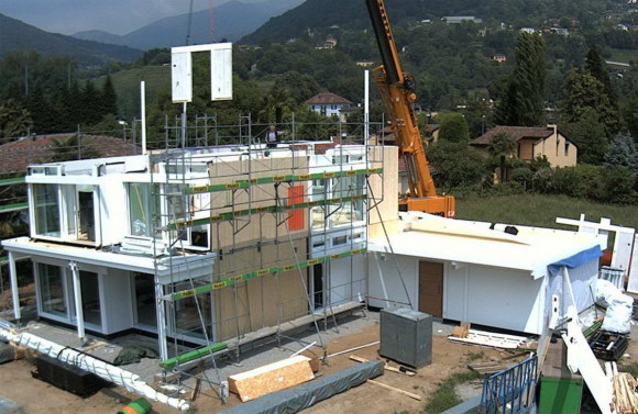 Costruzione di una casa HUF HAUS in legno a Magliaso 9