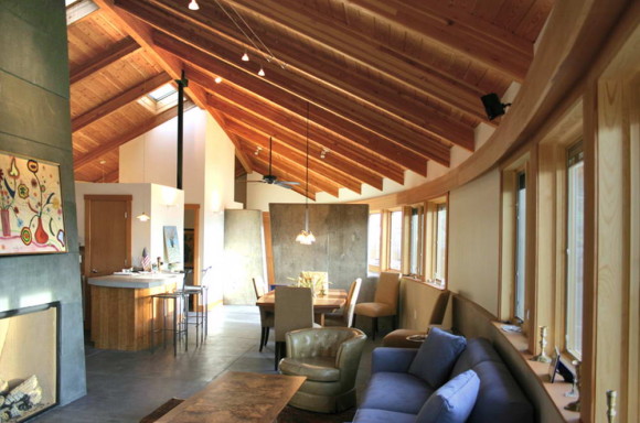 Дом-лист (Leaf Home) в США от Barrett Studio Architects.