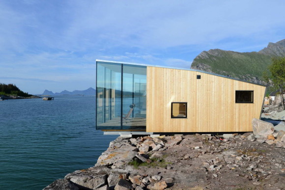Домики на острове (Manshausen Island Resort) в Норвегии от Stinessen Arkitektur.