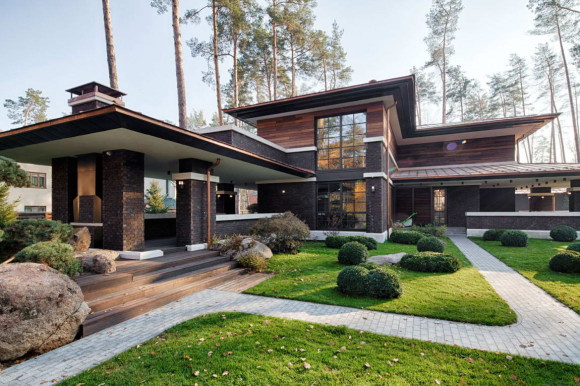 Wright-Inspired Contemporary Home 8