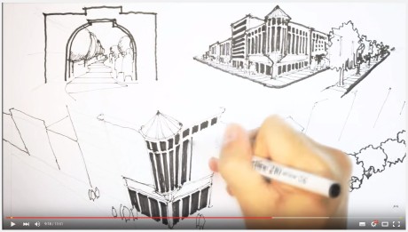 Недавно начал работу новый канал на Youtube с уроками архитектурного рисунка — TheModmin.