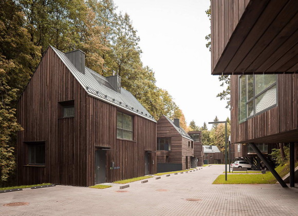 Жилые дома в Павильнисском Региональном парке (Park Houses) в Литве от Paleko Arch Studija и Plazma Architecture Studio.