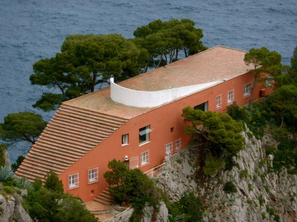 Вилла Малапарте (Villa Malaparte) в Италии от Адальберто Либера (Adalberto Libera).