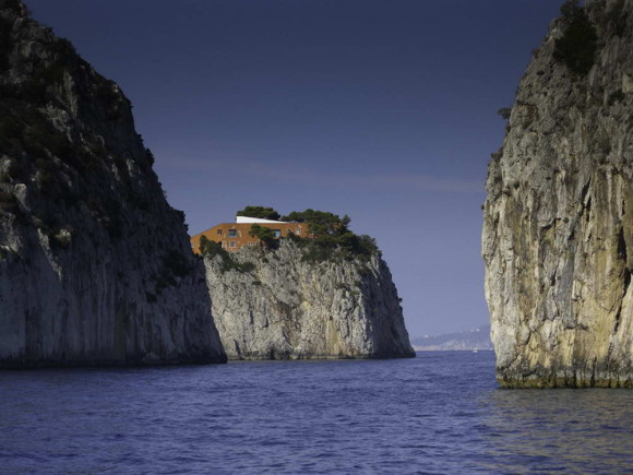 Вилла Малапарте (Villa Malaparte) в Италии от Адальберто Либера (Adalberto Libera).