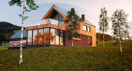 Пять новых проекта современных загородных домов добавлены в Каталог Авторских Проектов.