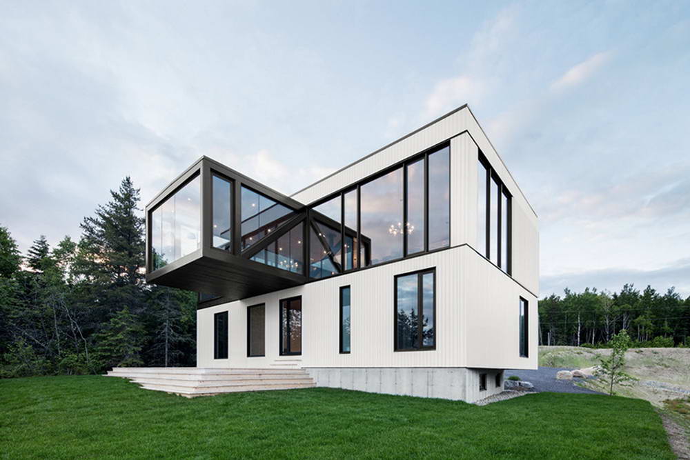 Белое шале (Chalet Blanche) в Канаде от ACDF architecture.