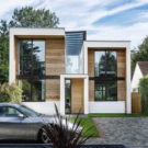 Обёрнутый дом (Wrap House) в Англии от OB Architecture.