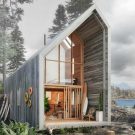Проект Хижина Бэккантри (Backcountry Hut) в Канаде от Leckie Studio Architecture + Design.