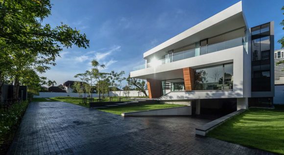 Дом-водопад в Таиланде от Architects49 House Design.