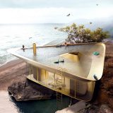 Нереальная архитектура: домик с бассейном на крыше