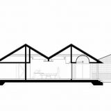 Геометричный дом с острой крышей