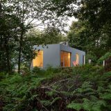 Минималистский дачный дом в лесу