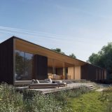 Проект минималистского дома для отдыха