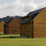 Современная деревянная деревня в Чехии