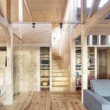 Очень модернистский деревянный дом в Испании