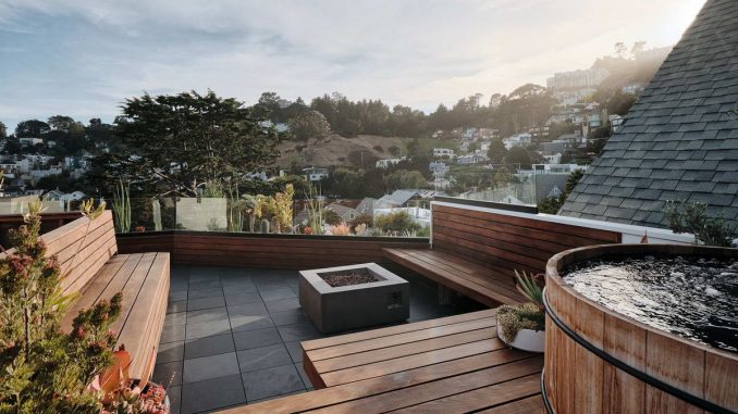 Городской дом с террасой на крыше в Сан-Франциско
