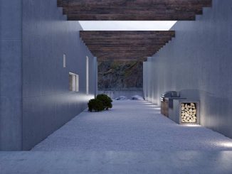 Минималистский дом из стекла и бетона площадью 100 м2 в Норвегии