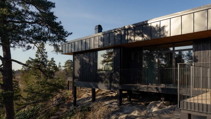 Деревянный дом для отдыха в Швеции