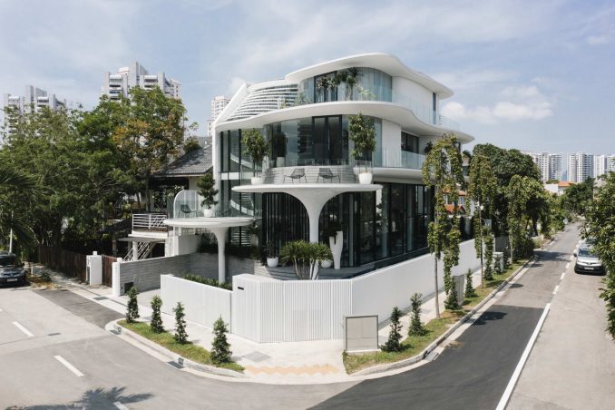 Скульптурный дом в Сингапуре 
