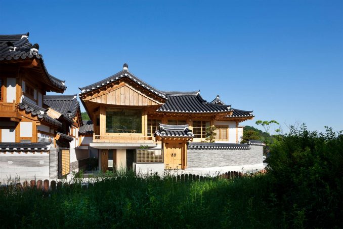 Традиционный корейский дом в современном исполнении 