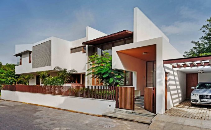 Модернистский дом для молодой семьи в Индии 