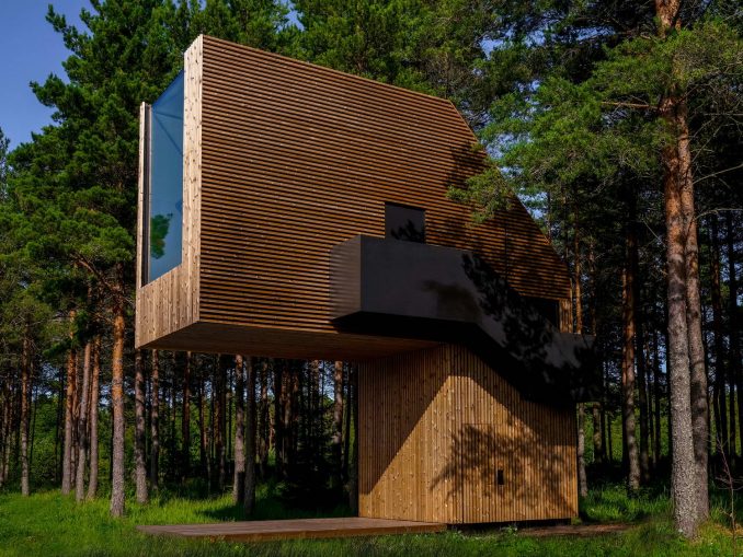 Домик для отдыха в лесу в Эстонии 