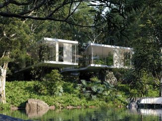 Архитектурная фантазия: лесной дом в стилистике бразильского модернизма