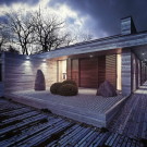 Проект одноэтажного деревянного дома в стиле минимализм в Польше