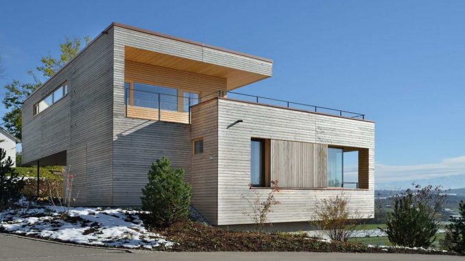 Деревянный дом в Швейцарии